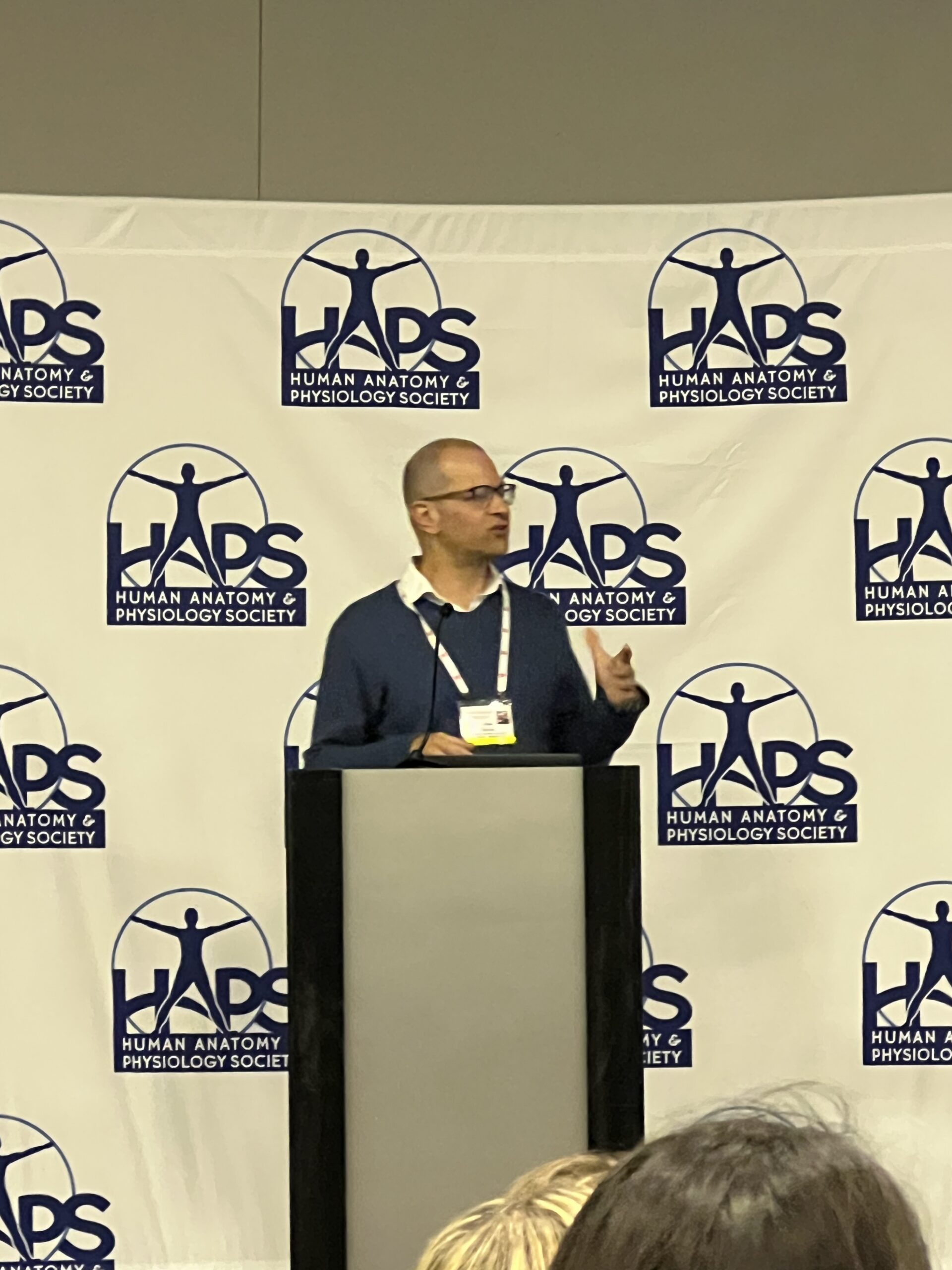Dr. Davis presenting on variation in physiology