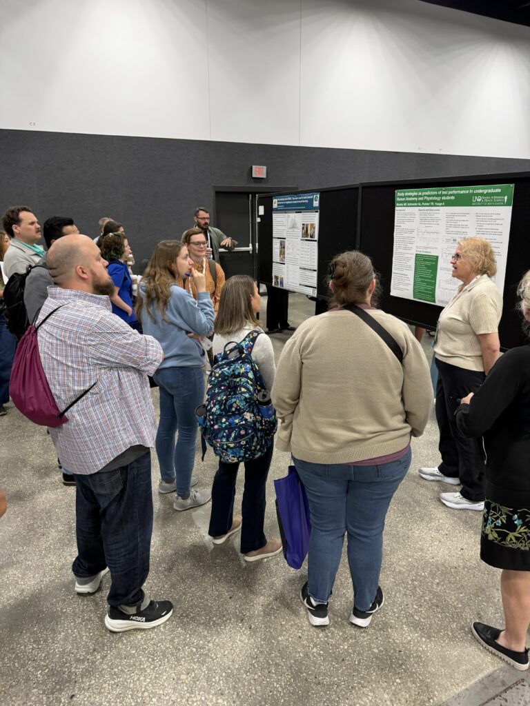 Members presenting posters