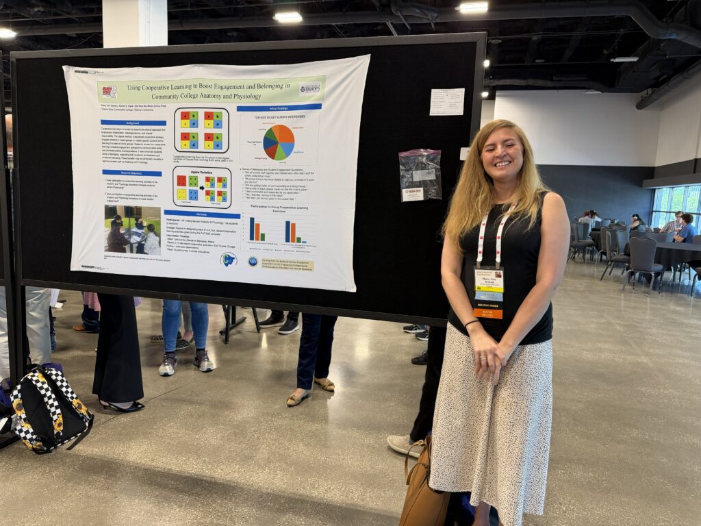 Member presenting posters